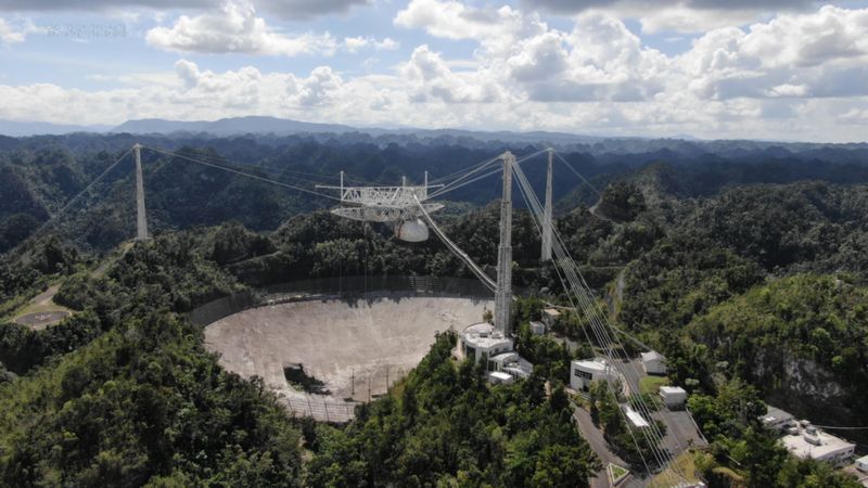 Iconic Arecibo Observatory telescope