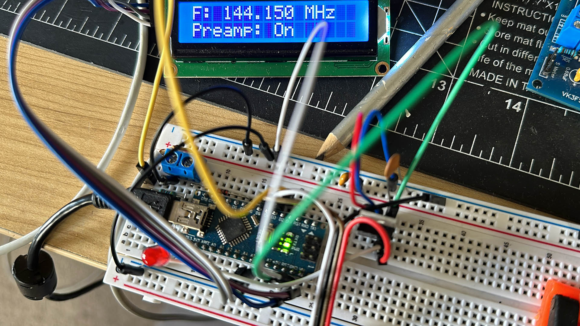 IC-9700 Contest Keyboard Breadboard